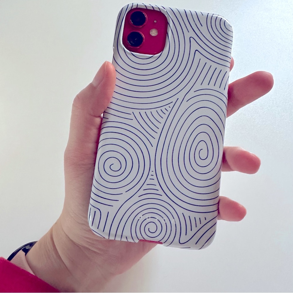 Iphone 11 Burga snap on case Calm Sailing print